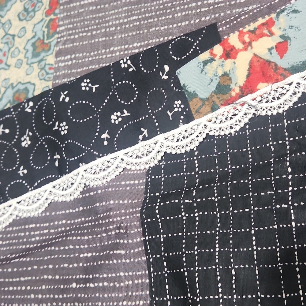 Vintage Patchwork Blend Lightweight Long Boyfrien… - image 3